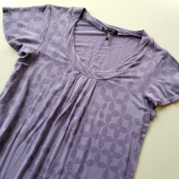 Daisy Fuentes Women's Purple Shift Dress - Picture 2 of 7